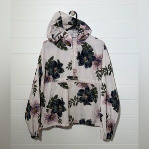 Thread & Supply Floral Bomber Jacket - Cream and Pink